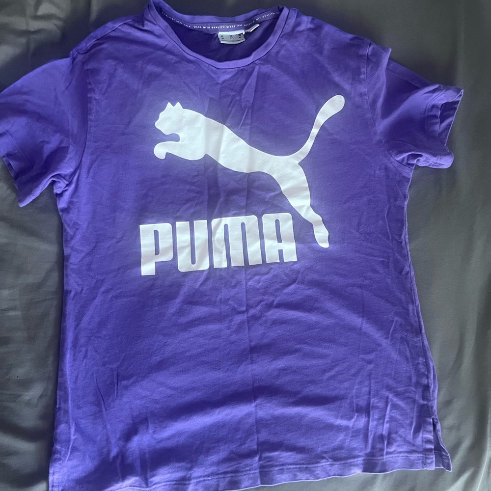 PUMA Women's Purple Short Sleeve Tee